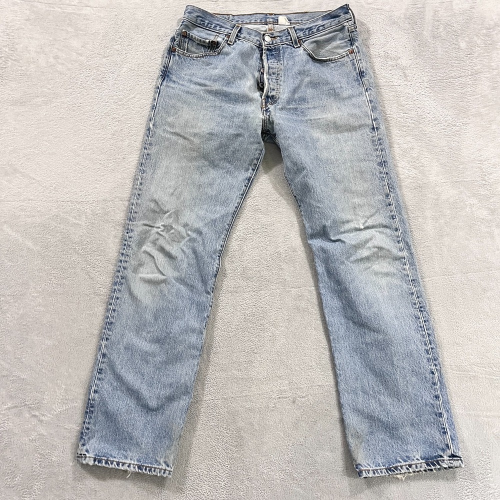 Vtg Levi's 501 XX Jeans Men 32x32* Straight Leg Button Fly Denim 90s Distressed